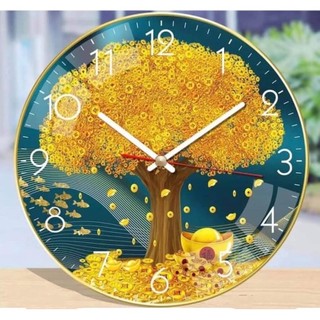 Đồng Hồ Tròn Tráng Gương In UV 5D Cao Cấp. Trang Trí Nhà Cửa,Phòng Khách,Decor Phòng vv...