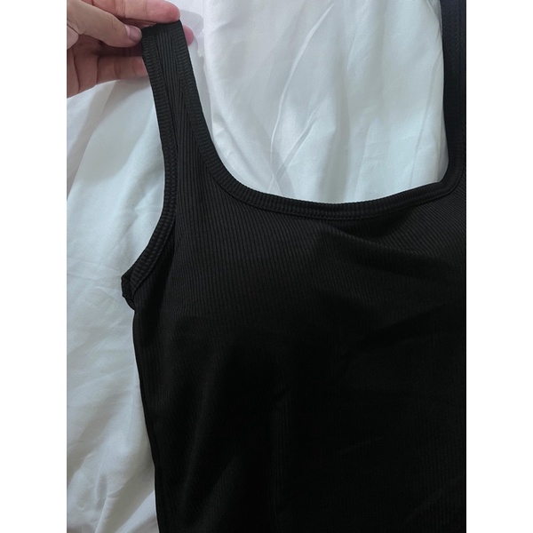 [CÓ SIZE] Áo Bodysuit Sát Nách CÓ MÚT NGỰC Hở Lưng Quyến Rũ RANSHI Áo Liền Thân Tôn Body Chất Thun Dày Dặn