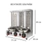 Máy nướng thịt, máy nướng thịt tự động 2400W công suất cao 3 buồng đốt, quay tự động 360 độ