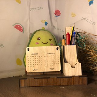 Lịch Gỗ Để Bàn 2026 - Lịch Lật Số Mini Trang Trí Decor - Hộp Bút Lịch 2026 - Quà Tặng Doanh Nghiệp