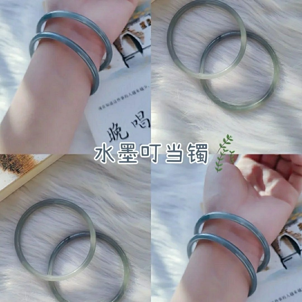 Bộ 2 Vòng Tay Mặt Kính Đính Chuông Thời Trang