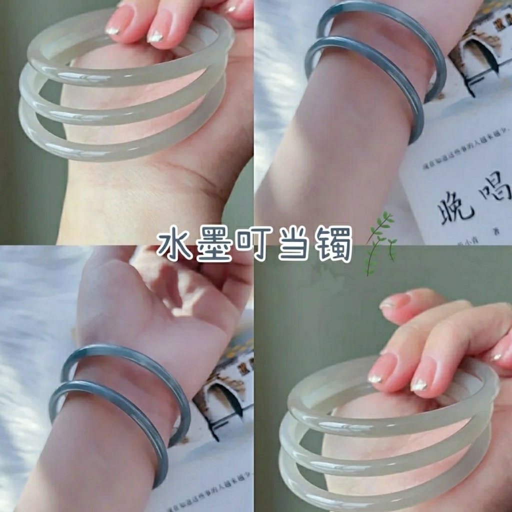 Bộ 2 Vòng Tay Mặt Kính Đính Chuông Thời Trang
