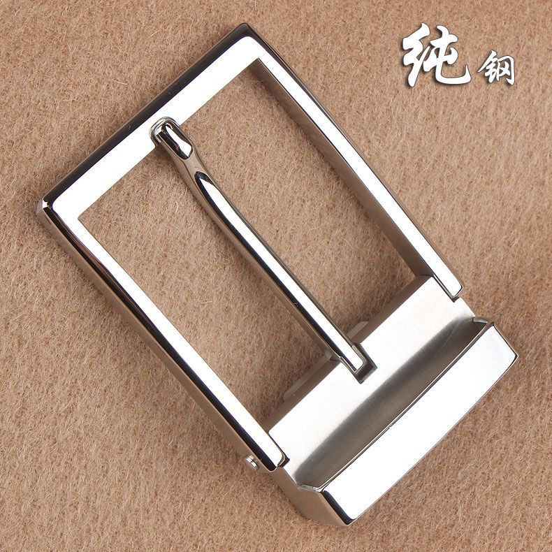 Đầu khóa kim inox nguyên chất nam 00516|Thép không gỉ chống dị ứng|Rộng trong 3.5cm|Phù hợp thân đai có lỗ|Phong cách kinh doanh casual cao cấp|Đầu khóa thay thế thắt lưng nam bền đẹp