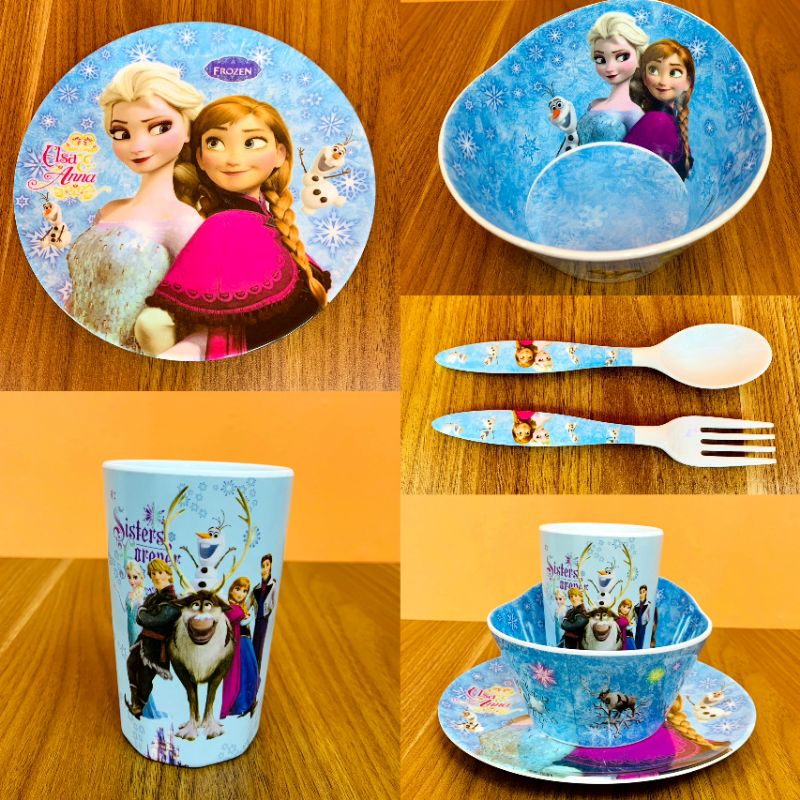 Set bát cốc Melamine Elsa xanh cao cấp