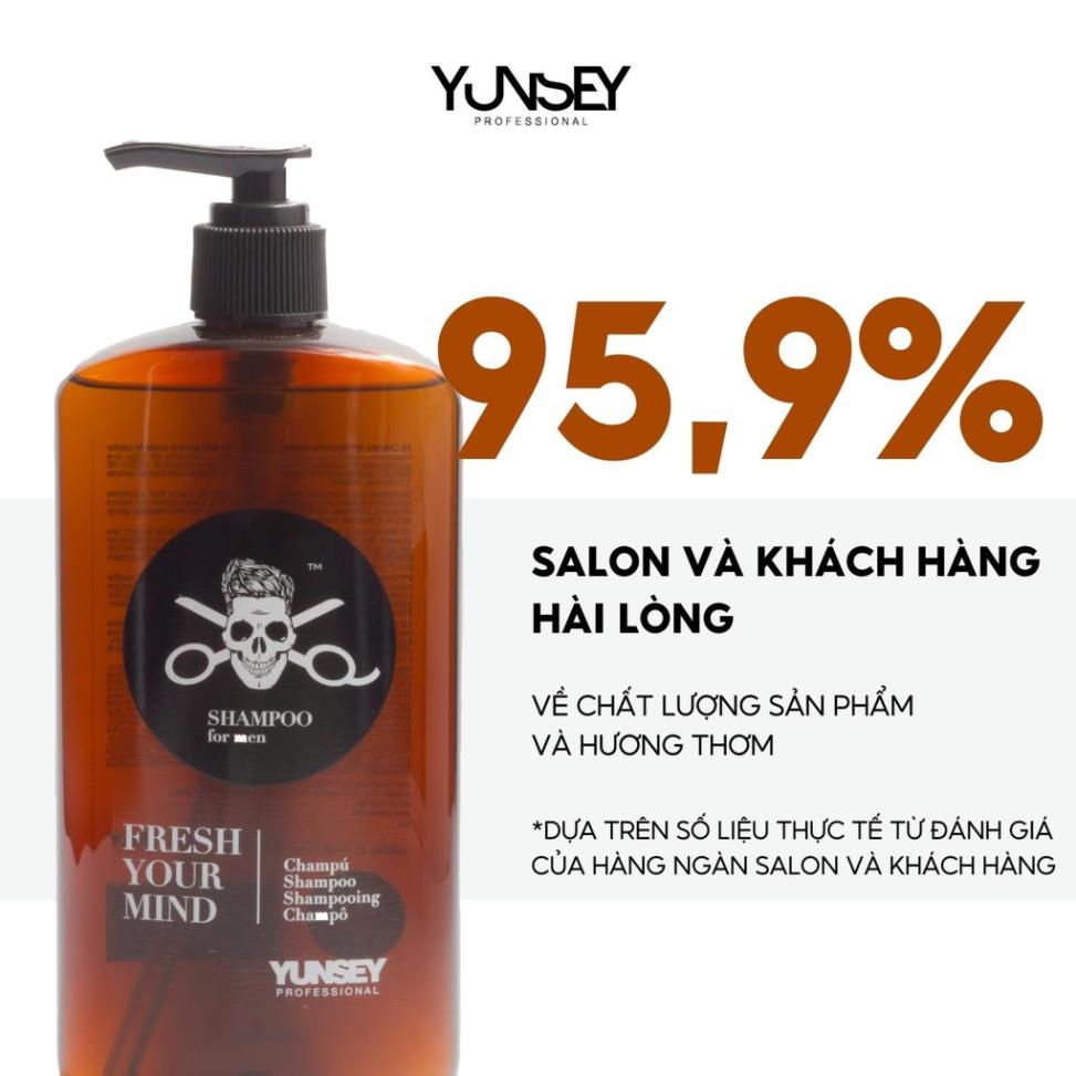 Ảnh Dầu Gội Làm Sạch Tóc Và Dưỡng Tóc Dành Cho Nam Yunsey Shampoo For Men 380Ml 3