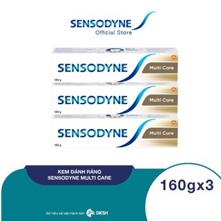 Bộ 3 Kem đánh răng Sensodyne Multi Care 160g giúp giảm ê buốt hiệu quả và giúp nướu chắc khỏe