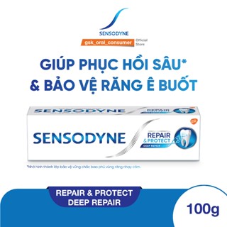 Kem đánh răng Sensodyne Repair & Protect Deep Repair 100g giúp phục hồi sâu và bảo vệ răng ê buốt