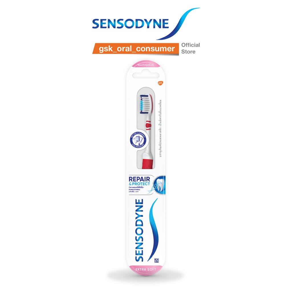 Ảnh Bàn chải đánh răng SENSODYNE Repair & Protect Extra Soft với cổ bàn chải linh hoạt, lông mềm, sạch sâu 2