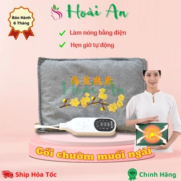 Túi chườm thảo dược nóng bằng điện | Túi chườm muối ngải cứu làm nóng bằng điện | Gối chườm ngải thảo dược