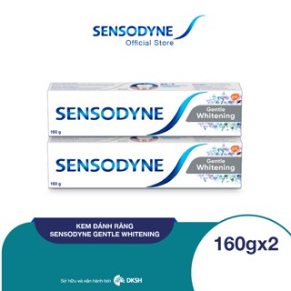 Bộ 2 Kem đánh răng Sensodyne Gentle Whitening 160g giúp giảm ê buốt hiệu quả và làm trắng răng tự nhiên