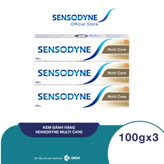 Bộ 3 Kem đánh răng Sensodyne Multi Care 100g giúp giảm ê buốt hiệu quả và giúp nướu chắc khỏe