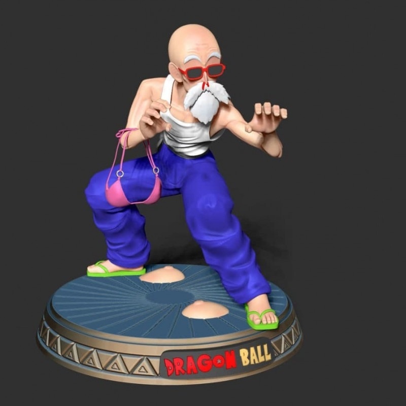 [Không phải Mô Hình] File in 3D Master Roshi Ready to Fight - Dragon ...