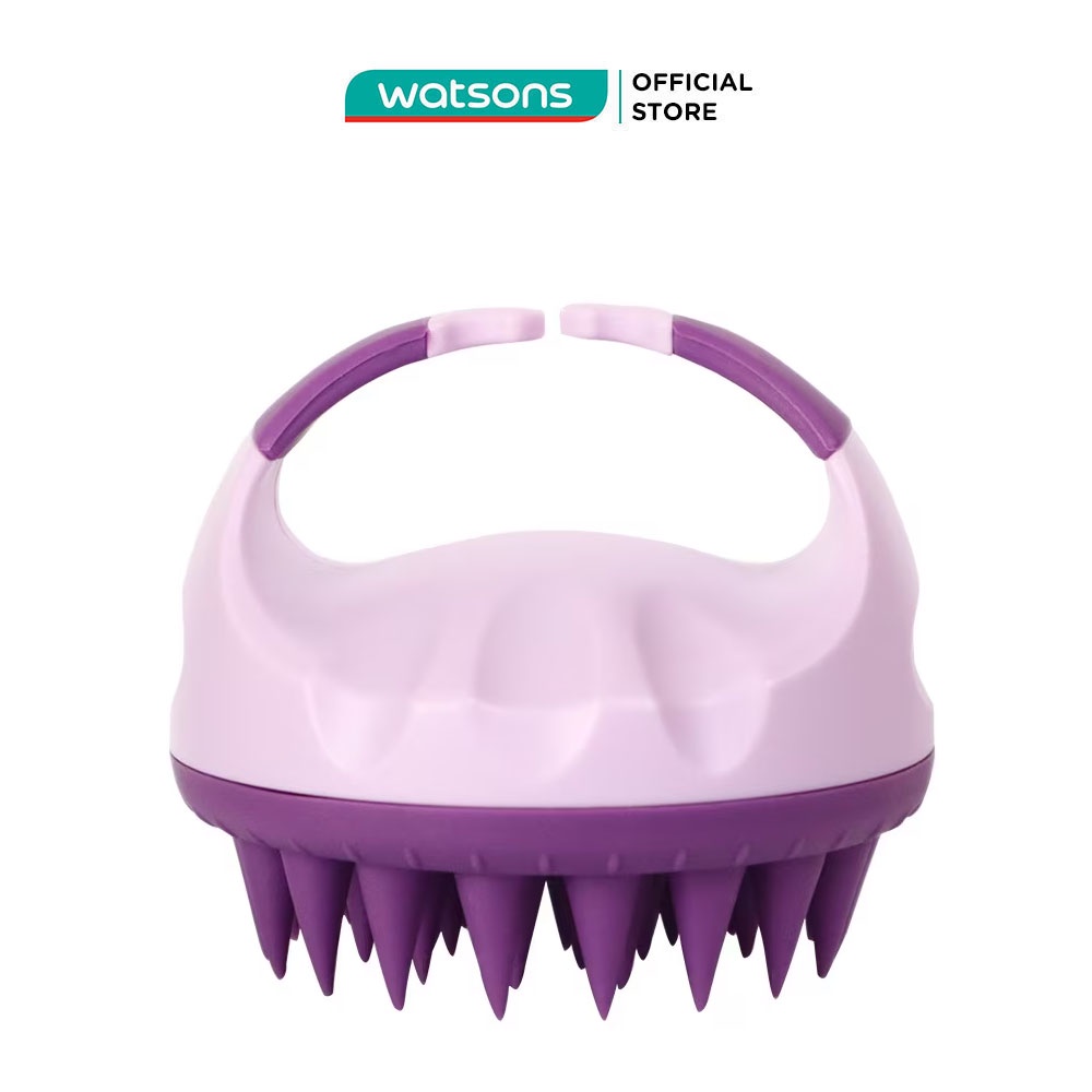 Lược Gội Đầu Silicone BareSoul Massage Đầu Giảm Stress, Ngừa Rụng tóc Và Kích Thích Mọc Tóc (Màu Tím)