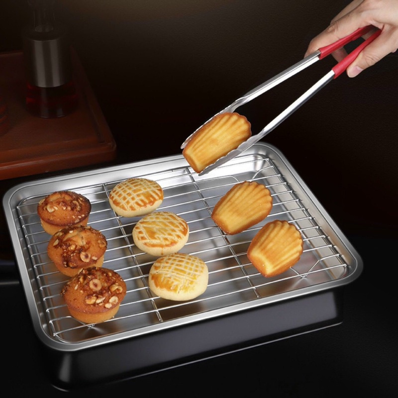 [Designer Nhà] KHAY NƯỚNG INOX KÈM VỈ HẤP DÙNG ĐỂ NƯỚNG BÁNH RÁO DẦU ...