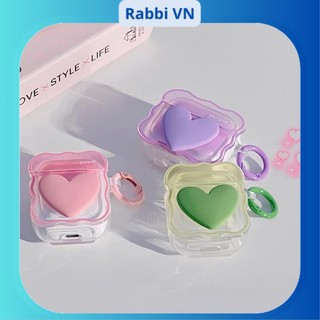 [Trái Tim Xynh] Vỏ đựng ốp case airpod bảo vệ tai nghe không dây bluetooth Airpods1/2, airpods 3, Pro, Pro2 RABBI