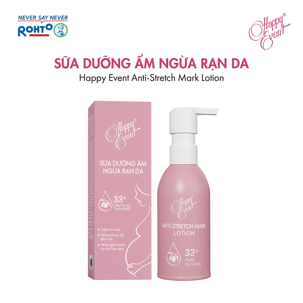 Sữa ngừa rạn da, dưỡng ẩm sâu Happy Event Anti-Stretch Mark Lotion 125g ...