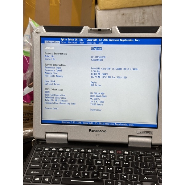 8Go RAM Mémoire Panasonic Toughbook CF-31WBLAHLM (DDR3-12800