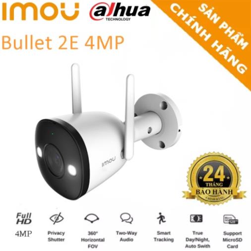 Camera Imou IPCF42FP Bullet 2E 4MP 2K. Thách thức bóng đêm MÀU 24/7