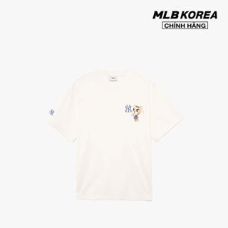 MLB Korea Unisex Street Style Logo T-Shirts (3ATSM0334-50BKS