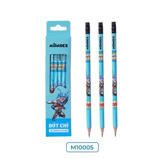 Hộp 12 chiếc bút chì 2B MONDEZ, lõi chì đậm mịn, không dễ gãy phù hợp cho bé tập viết, luyện chữ M10005