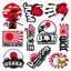Set 8 - 13 Tem dán logo xe JDM size to siêu nét chính hãng decal không thấm nước công nghệ in MIMAKI