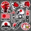 Set 8 - 13 Tem dán xe logo JDM size to siêu nét chính hãng decal không thấm nước công nghệ in MIMAKI