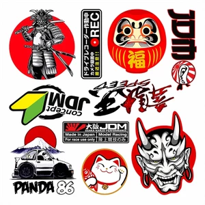 Set 8 - 13 Tem dán logo xe JDM size to siêu nét chính hãng decal không thấm nước công nghệ in MIMAKI