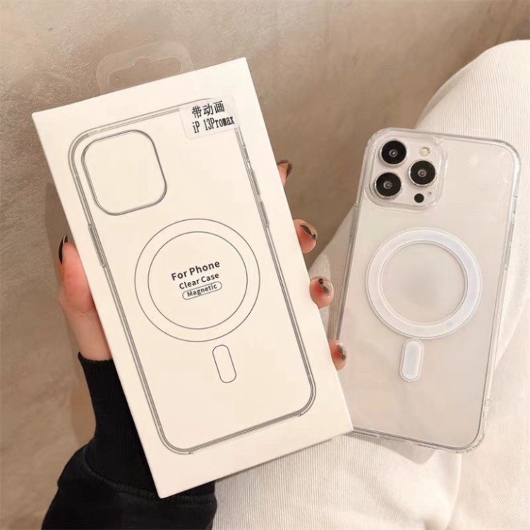 (Giá Sốc) Ốp Lưng trong Hỗ trợ hút sạc không dây vòng tròn từ tính cho iphone 17 AIR 17PROMAX