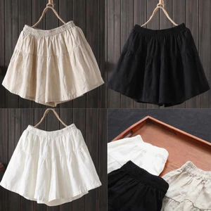 Quần Đùi Nữ Rộng Quần Short Giả Váy Chất Mì Lụa Mềm Mịn Mặc Mát Sang Xịn Mịn M82