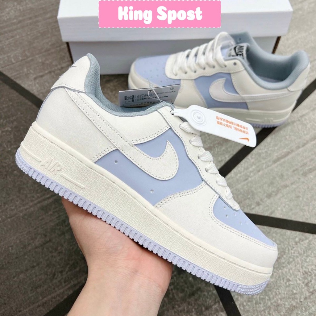 Giày AF1 Trắng Xanh Kem Cao Cấp, GIÀY THỂ THAO AIR FORCE ONE AF1 XANH ...