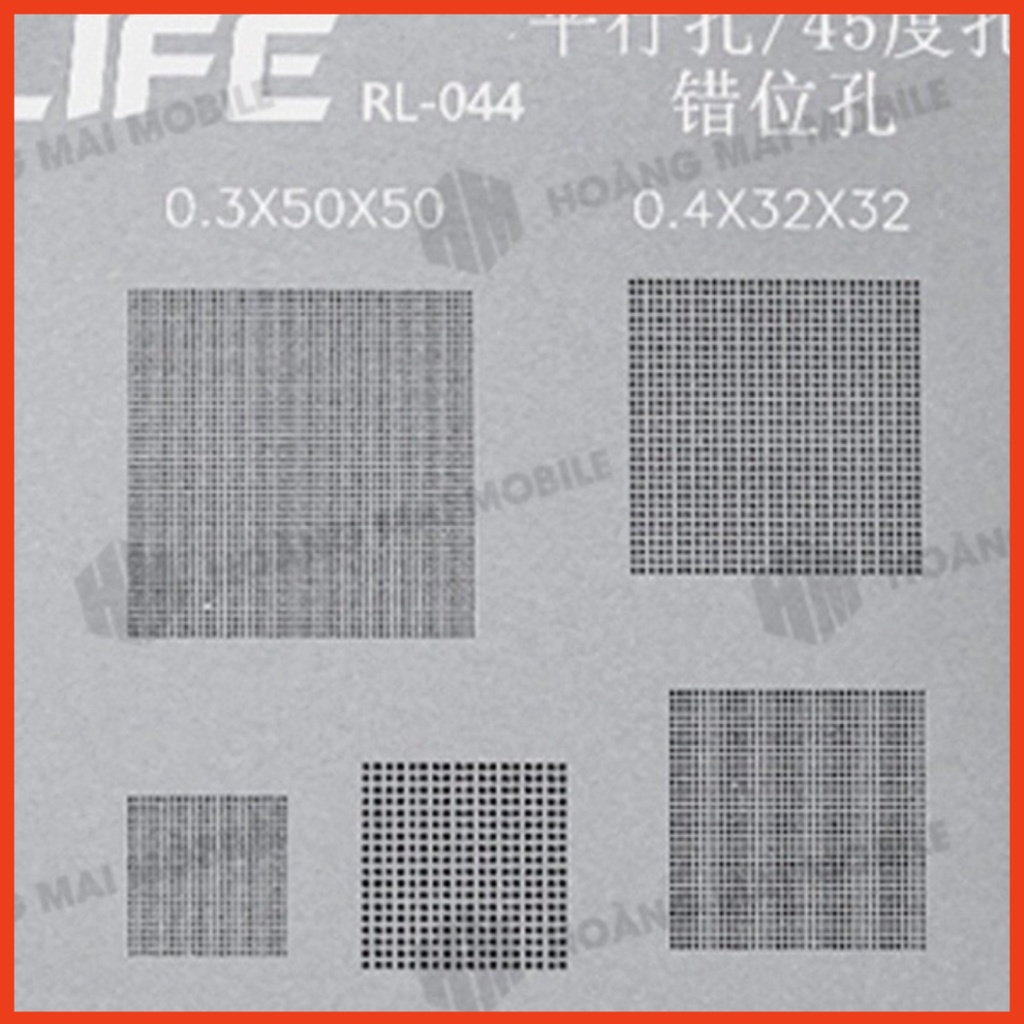 Vỉ tạo chân IC/CPU đa năng RELIFE chân chéo, chân thẳng tạo chân thiếc IC BGA