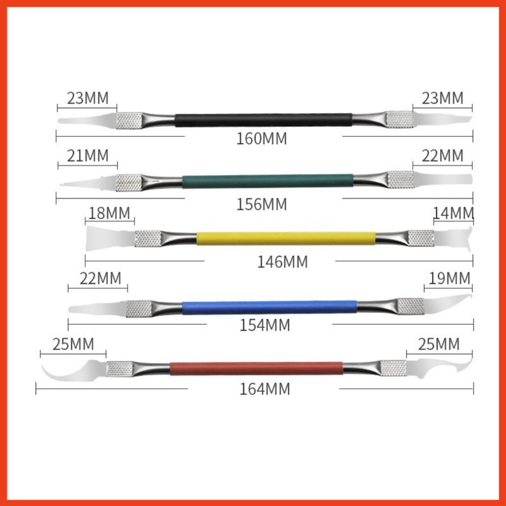 Bộ dao đục tách ic cạo vệ sinh keo, bộ 5 cái