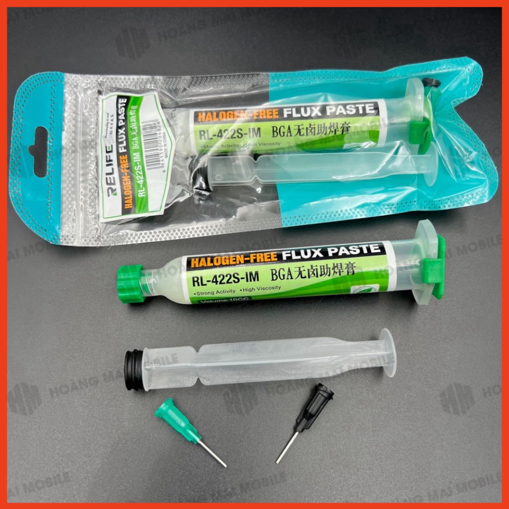 Mỡ hàn RELIFE RL-422S 10cc không chì không halogen
