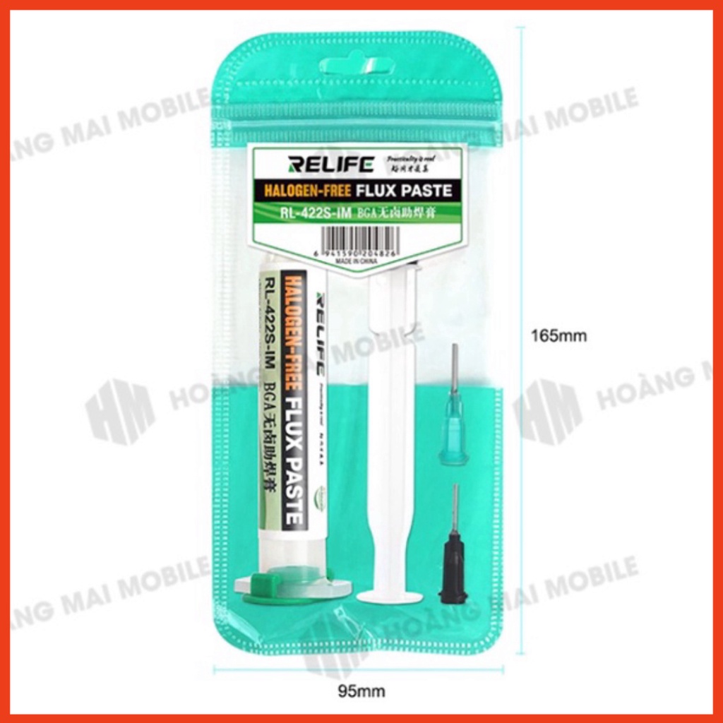 Mỡ hàn RELIFE RL-422S 10cc không chì không halogen