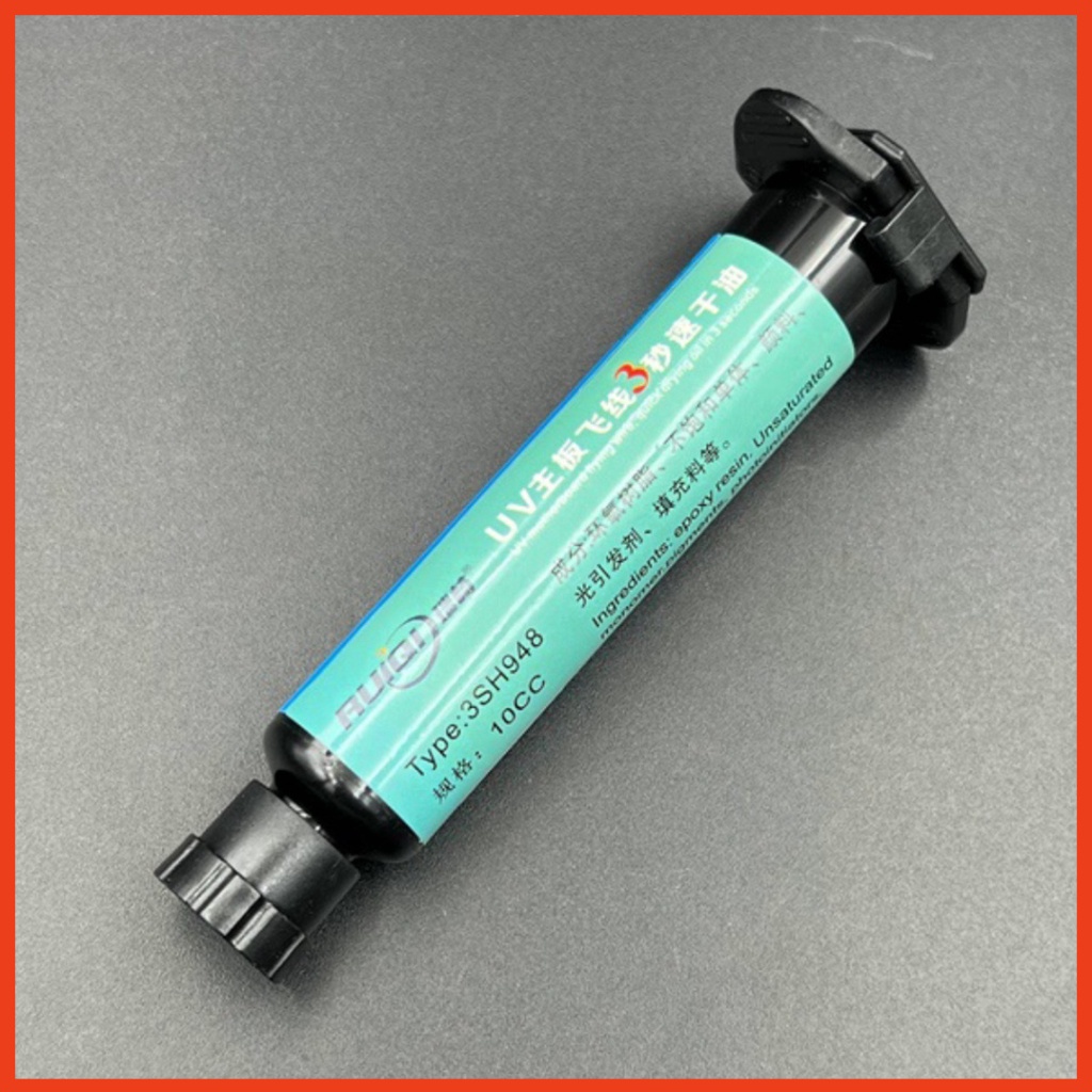 Keo UV RUIQI 3SH948 10cc phủ bảo vệ, cố định, cách điện mối hàn, khô nhanh 3 giây