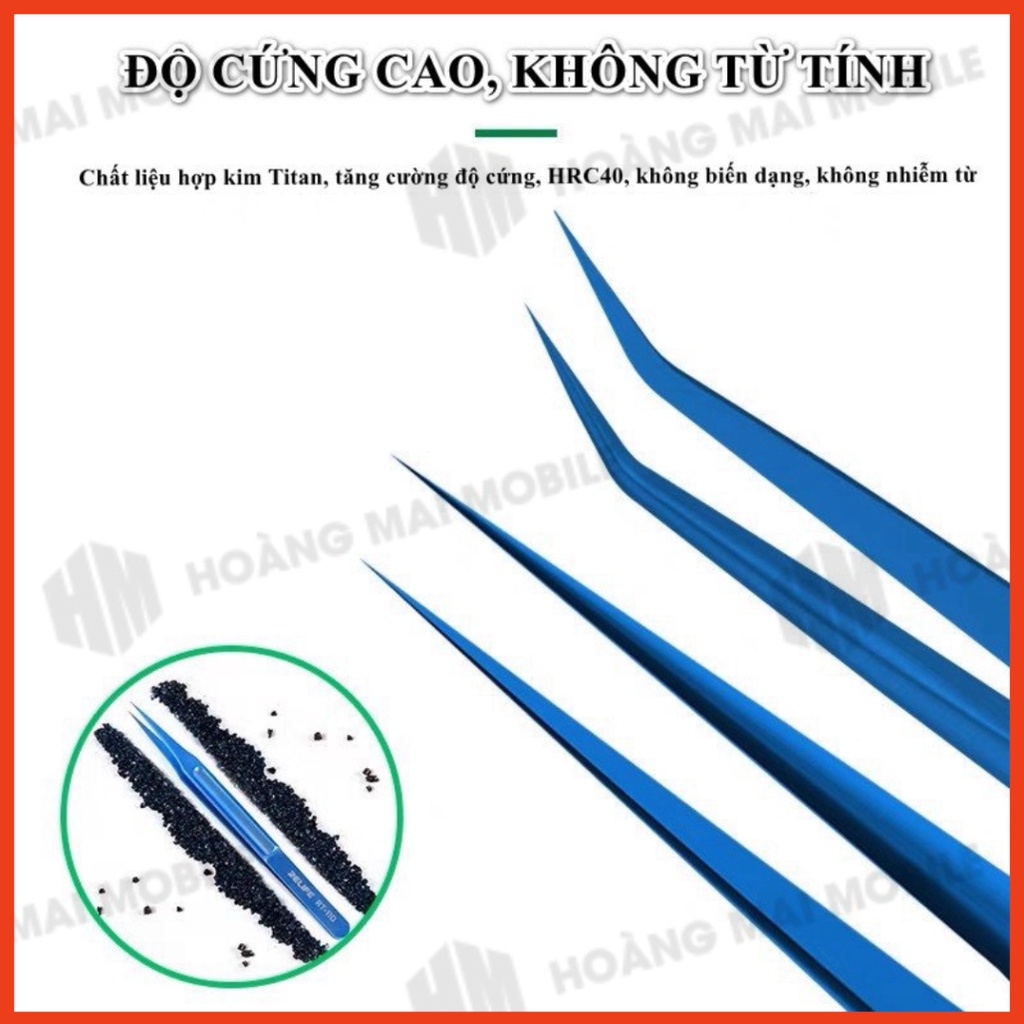 Panh nhíp RELIFE RT-11D titan dùng kẹp nối dây, gắp linh kiện