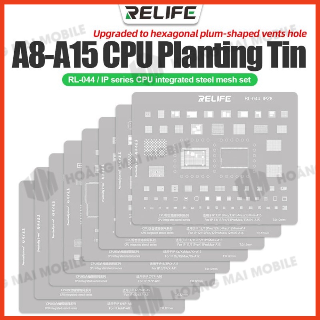 Vỉ tạo chân IC/CPU RELIFE 6G-17PM