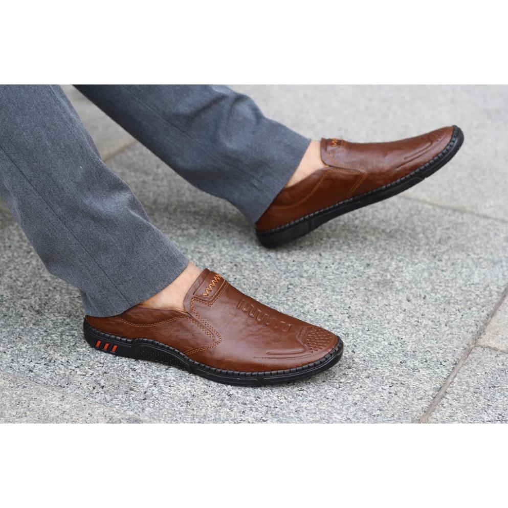 Giày lười da bò khâu đế SEN 67