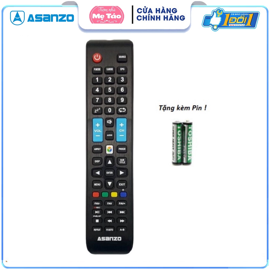 Remote điều khiển Tivi ASANZO ĐỦ LOẠI (Tặng PIN) - HÀNG CHÍNH HÃNG BẢO ...