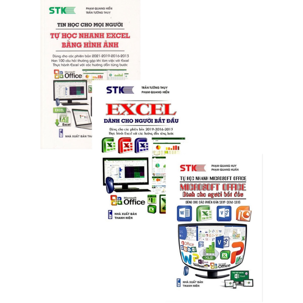 Sách - Combo Tự Học Nhanh Excel Bằng Hình Ảnh + Excel Dành Cho Người ...