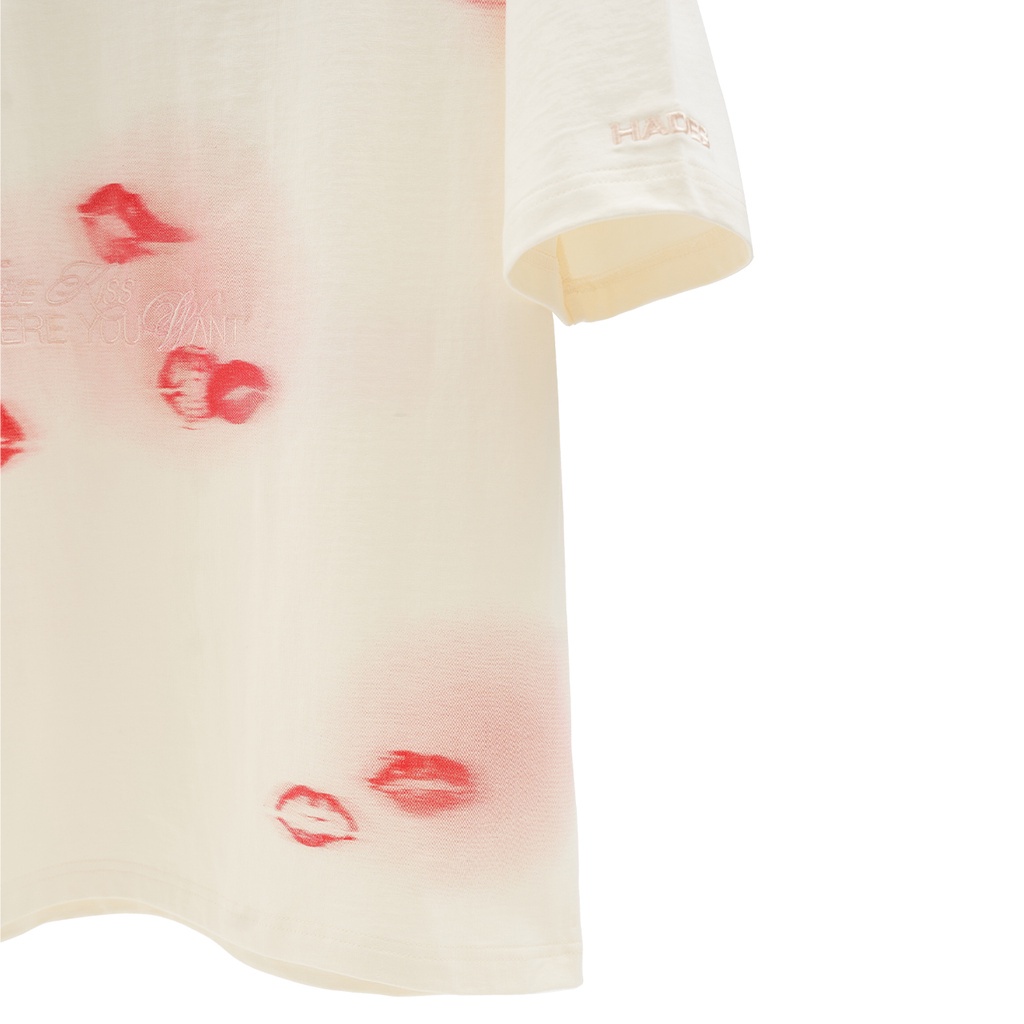 Ảnh Áo Thun Tay Lỡ Unisex SIP ON YOUR LIPS TEE Màu Tan 100% Cotton - HADES Brand Chính Hãng 3