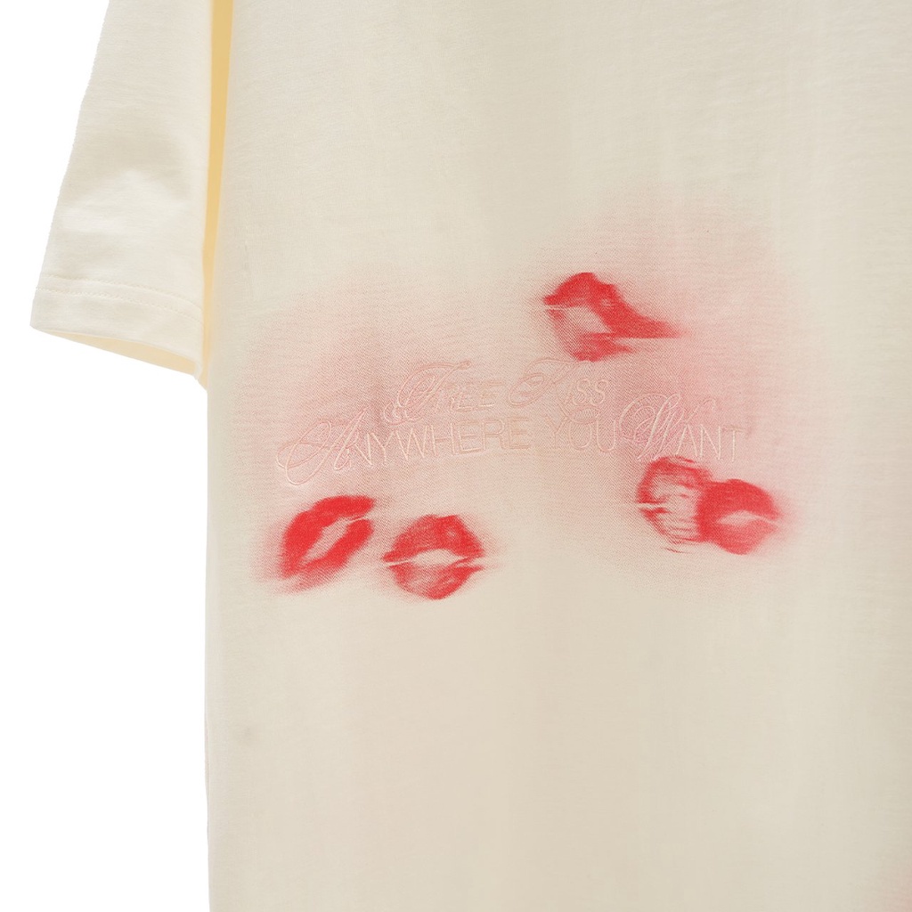 Ảnh Áo Thun Tay Lỡ Unisex SIP ON YOUR LIPS TEE Màu Tan 100% Cotton - HADES Brand Chính Hãng 2