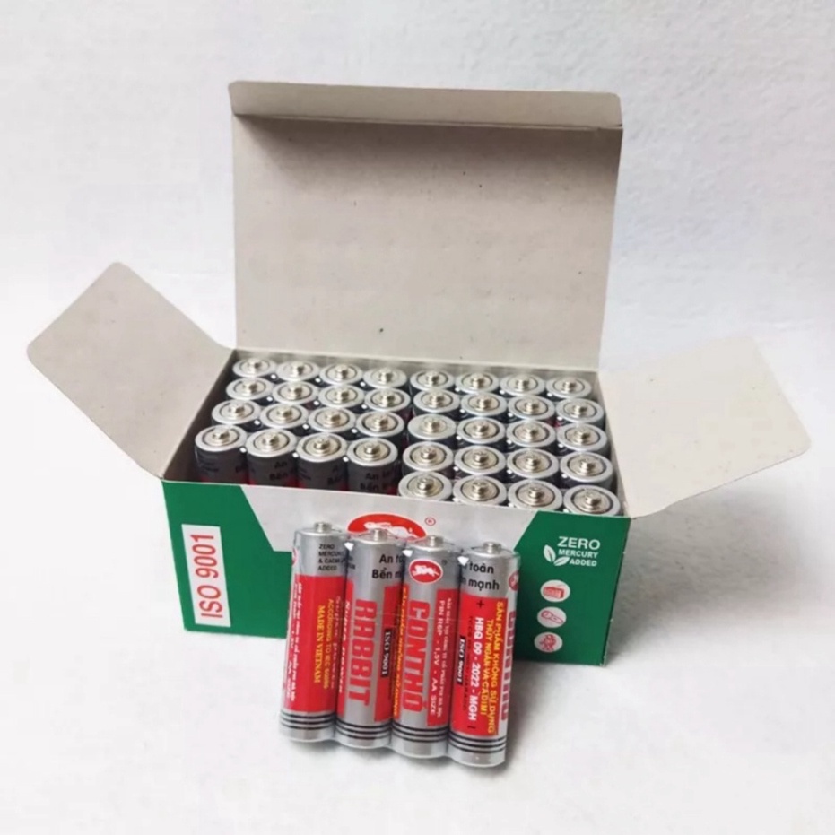 [CHÍNH HÃNG] Pin CON THỎ AA và AAA 1.5V. Hộp 20-40 viên | Shopee Việt Nam
