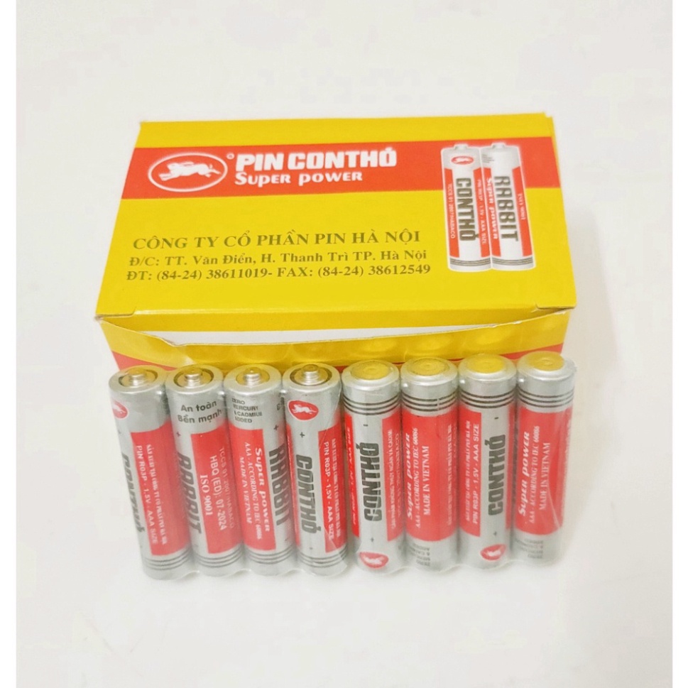 Pin Con Thỏ, pin đũa AA 1.5V, hộp 40 viên | Shopee Việt Nam