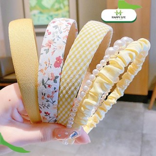 Băng đô cài tóc tiểu thư, băng đô vải cài tóc Hàn Quốc, set băng đô cài tóc 5 cái thời trang cute