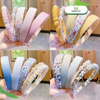 Băng đô cài tóc tiểu thư, băng đô vải cài tóc Hàn Quốc, set băng đô cài tóc 5 cái thời trang cute