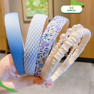 Băng đô cài tóc tiểu thư, băng đô vải cài tóc Hàn Quốc, set băng đô cài tóc 5 cái thời trang cute