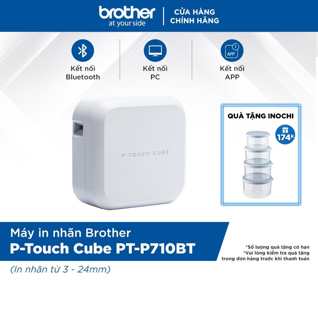 Máy in nhãn Brother P-Touch Cube PT-P710BT