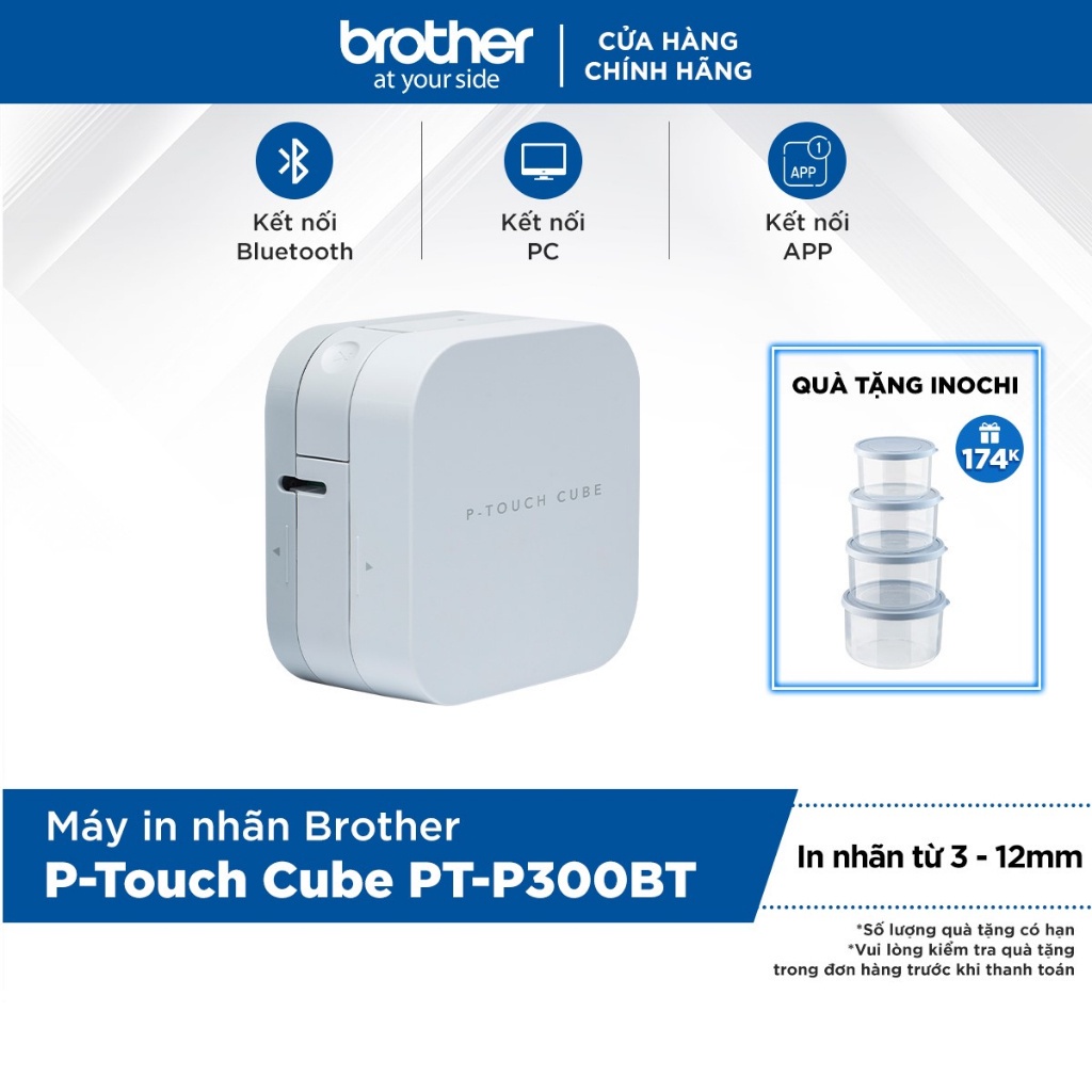 Máy in nhãn Brother P-Touch Cube PT-P300BT