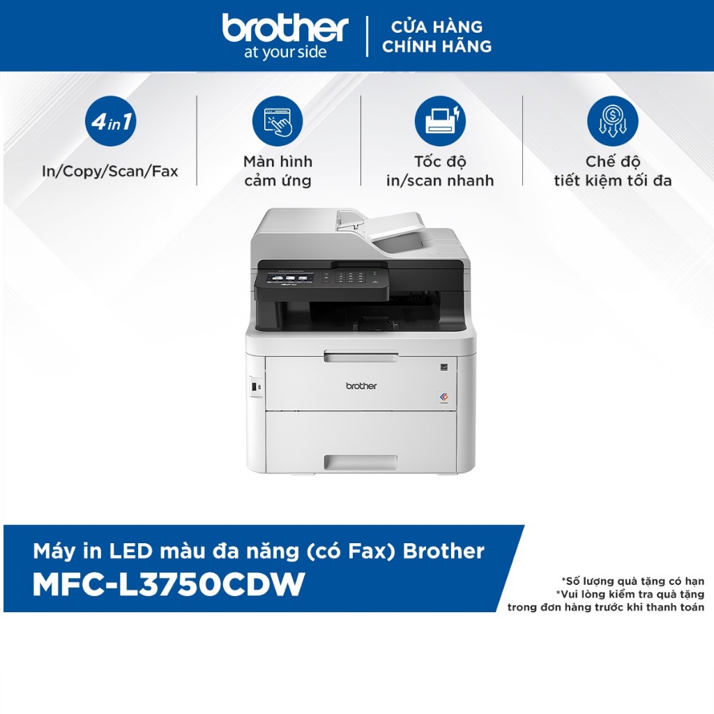 Máy in LED màu đa năng (có Fax) Brother MFC-L3750CDW